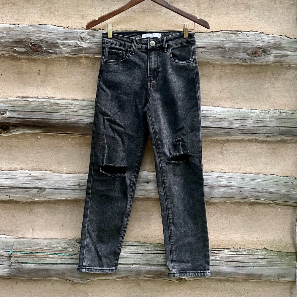 Vintage Violet Distressed Mom Jeans